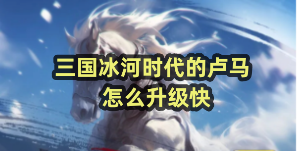 三国冰河时代的卢马怎么升级快