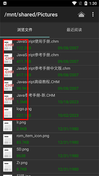 CHM Reader