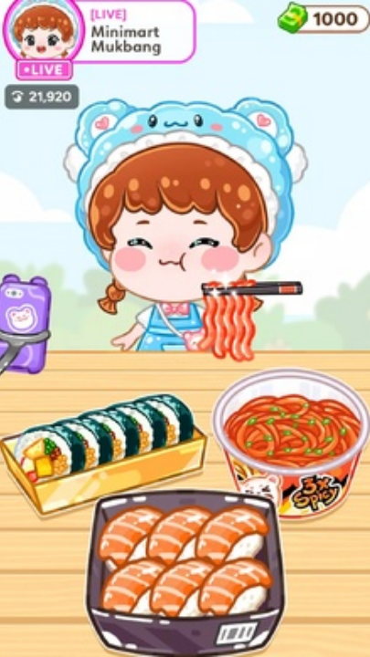 吃播女孩