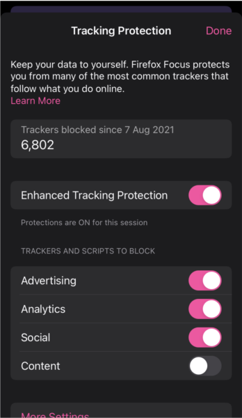 Firefox Focus隐私浏览器