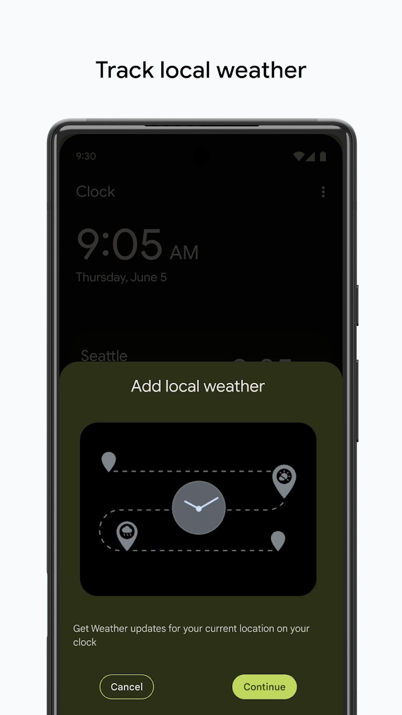 Google天气预报