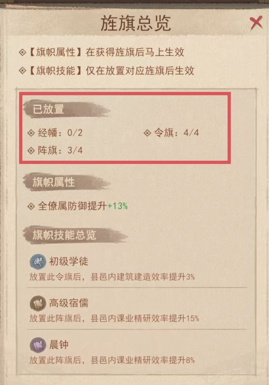 《这城有良田》旌旗（令旗、阵旗、经幡）攻略